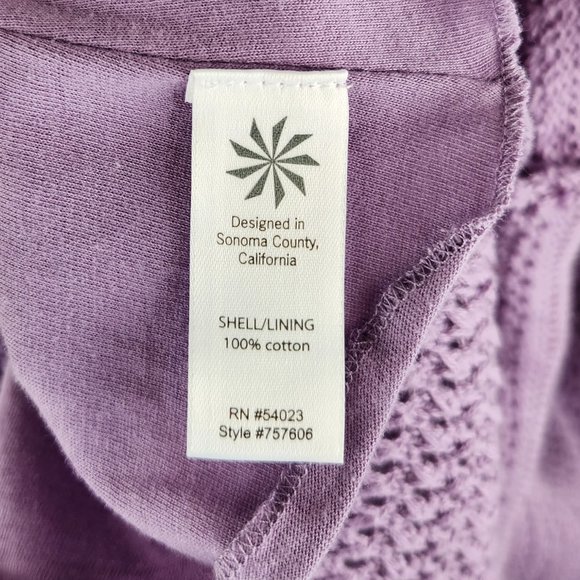 Athleta Purple Kirra Crochet Sleeveless Midi Dress sz M - Picture 6 of 7